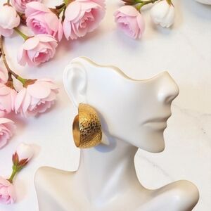 Vtg 90's Gold-tone Hoop Earrings